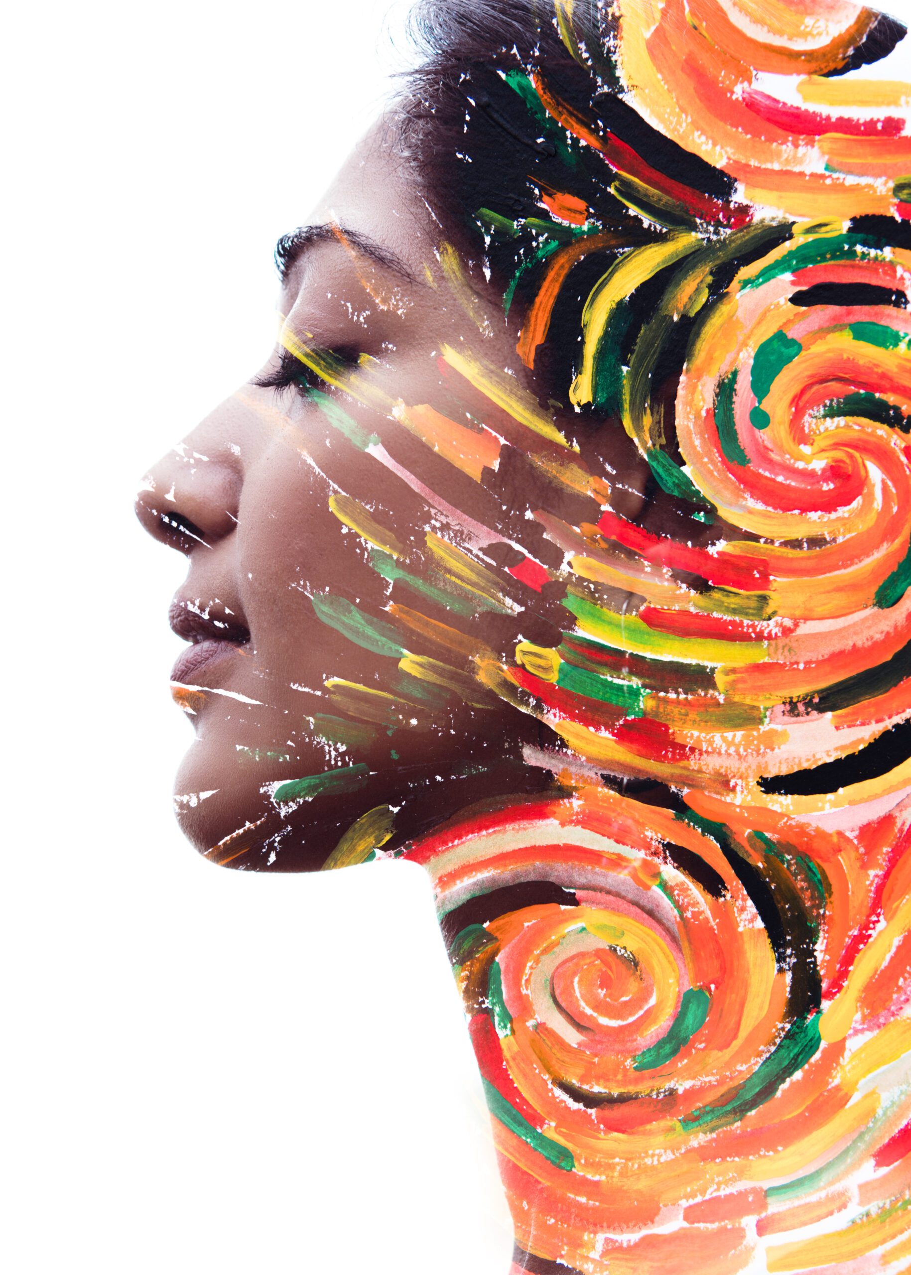 Paintography. Portrait photography combined with hand painted artwork.